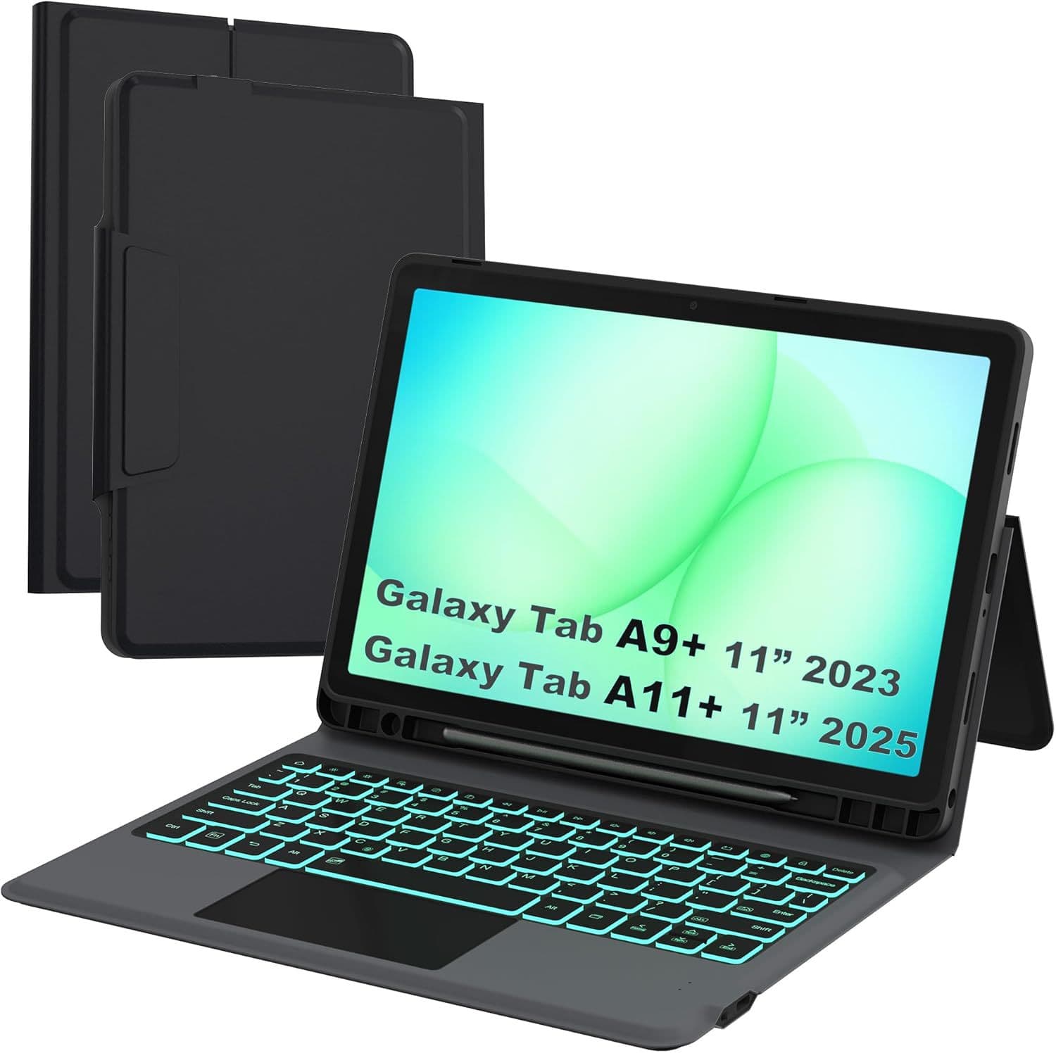 Compatible with Samsung Galaxy Tab A11+/A9+ Bluetooth Keyboard Samsung Tablet Case Samsung Tablet Cover