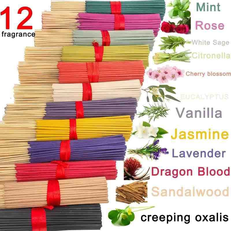 25 kinds of fragrance cross-border TEMU Xiyin TK popular bamboo stick incense stick lemongrass sage can be shipped on behalf of