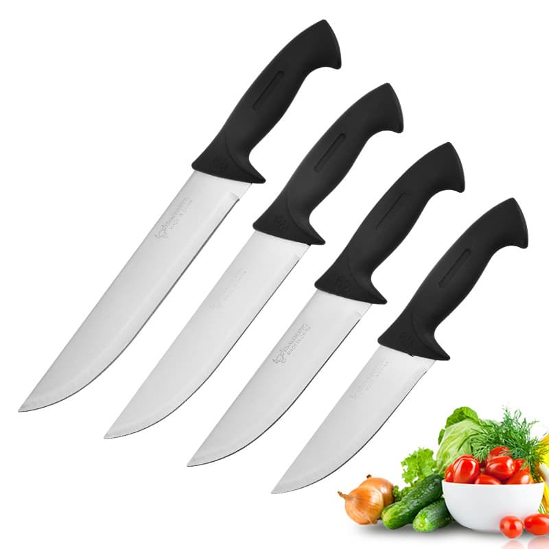 Factory Wholesale Stainless Steel Plastic Handle Chef Knife Home Kitchen Meat Slicing Knife Vegetable Knife Kitchen Knife