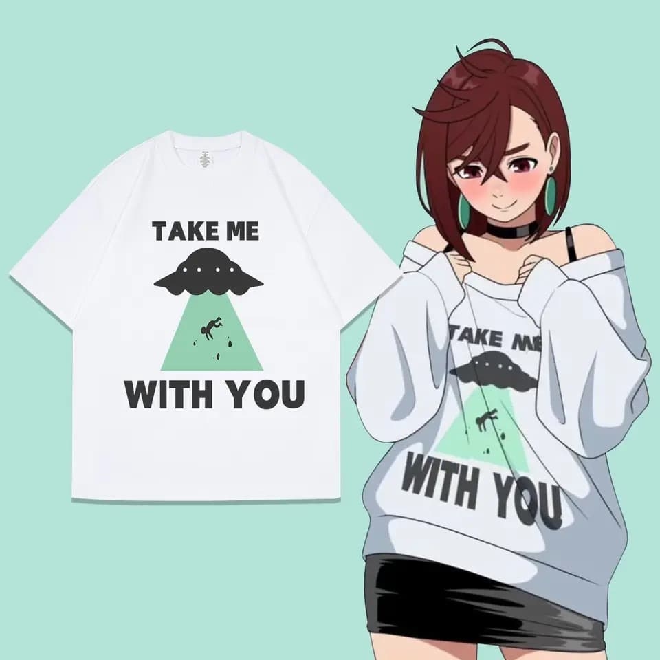 Anime Dandan 2025 Fashion Printed Short-Sleeve Cotton T-Shirt Loose Casual Comfortable Unisex Autumn/Winter Underwear