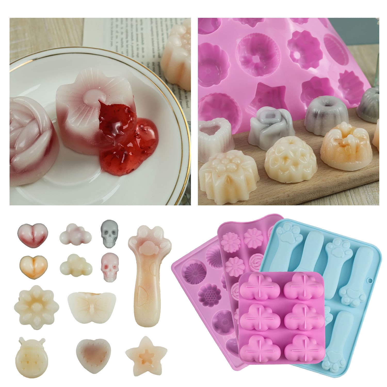 Wholesale DIY Cake Mold Wax Bottle Mold Baking Silicone Mold Trending Wax Candy Mold Hot Selling