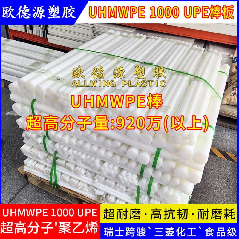 UPE sheet, ultra-high molecular weight polyethylene block, white UHMWPE rod, wear-resistant, conductive, anti-static PE strip