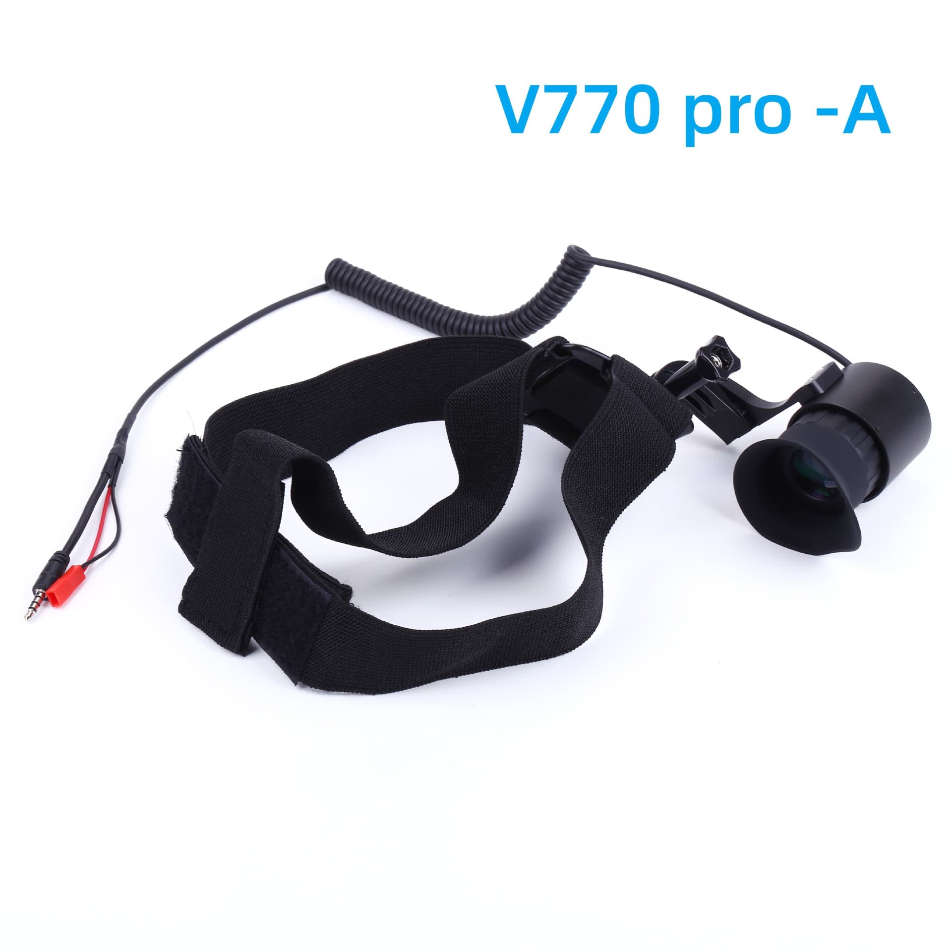 V770 Pro-A Portable Large Screen Head-Mounted Display AV Input External Battery Brightness Diopter Adjustment