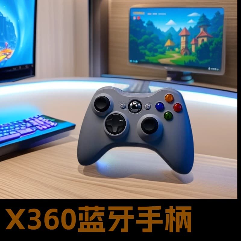 Wireless Bluetooth Game Controller for XBOX360, Compatible with PC and XBOX360 Console