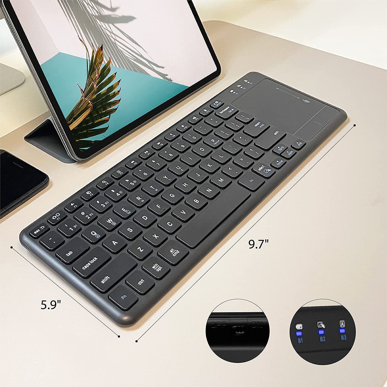 [Factory Direct] 2.4G Touch Keyboard Silent Scissor Switch Business Office External Computer Silent Office