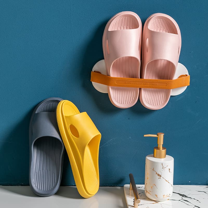 Women's and Men's Home Bathroom Slippers, Indoor and Outdoor Non-Slip Shower Slippers, Couples' Quiet Trendy House Slippers