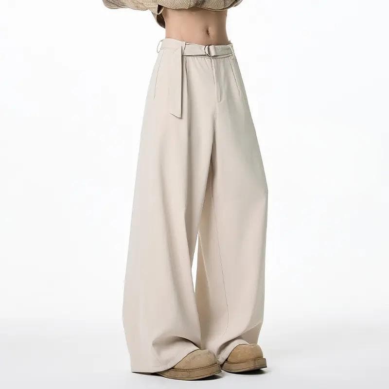 cleanfit Curved Blade Casual Dress Pants Men 2026 Spring Autumn New Streetwear Drape Wide Leg Loose Straight Trousers