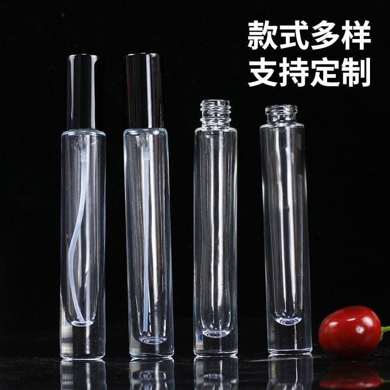 10ml Perfume Bottle Round Glass Perfume Bottle Cosmetic Refillable Bottle Portable Perfume Spray Bottle Wholesale