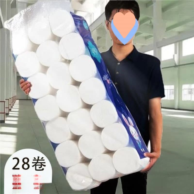 Bulk wholesale of roll toilet paper, virgin wood pulp, coreless rolls for household use, by the case, quantity equals rolls