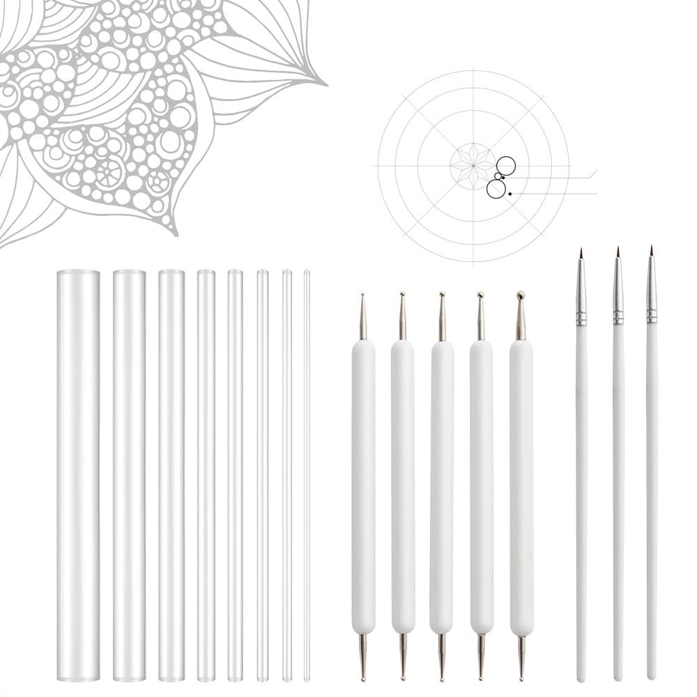 Acrylic Graffiti Dot Decoration Transparent Highlighter Pen Set 16pcs Set for Art Crafts And Stationery from China Manufacturer
