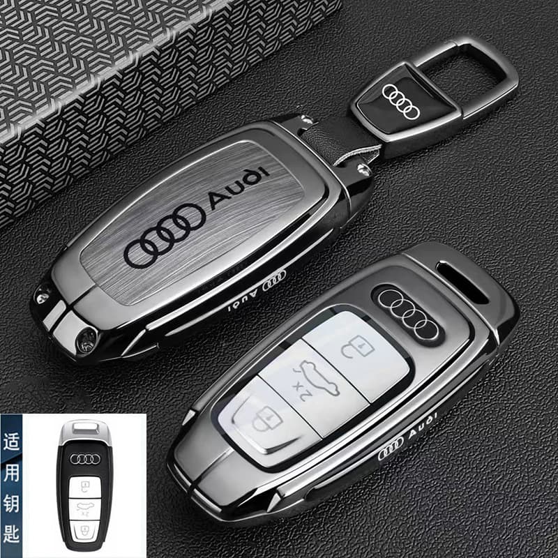 Key Case for Audi A6L A3L/A4L/A5L/Q5L/Q4 Q6 Q7 Q8 A7 S4 S5 A8L Car Key Cover Shell
