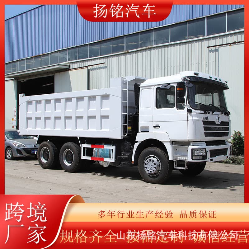 Export Dump Truck Shaanxi Delong Rear Dump Truck Rear Eight-Wheel Construction Muck Dump Truck Transporter