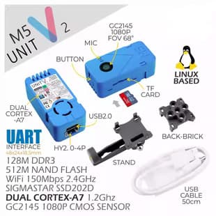M5Stack UnitV2 Edge Computing AI Smart Camera Vision Recognition Module Programmable Development Board