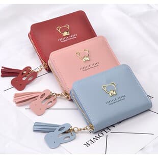 Factory Direct Women's Short Wallet, Korean-Japanese Cute Cartoon Bear Student Wallet, Mini Card Holder, Wholesale Stock
