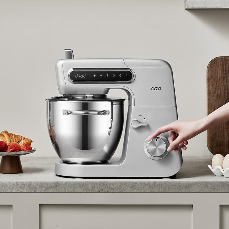 ACA Chef Machine Home Automatic Multifunctional Dough Kneading Machine Dough Mixer Fresh Milk Machine A1 DC Dough Mixer