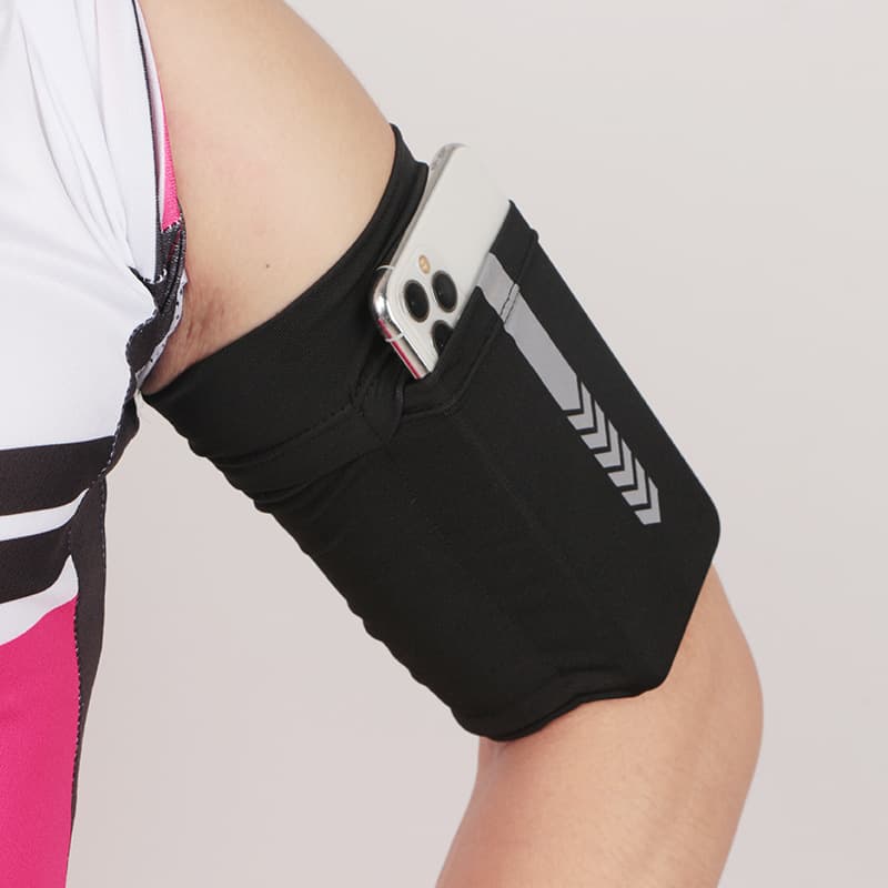 Phone Arm Strap for Running, Elastic Snug Armband, Outdoor Hiking Arm Bag, Large Capacity Wrist Pack