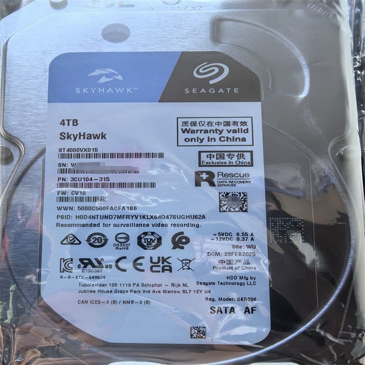 Compatible with Seagate ST4000VX015 SkyHawk 3.5-inch 4TB Surveillance Grade Desktop Computer Host Hard Drive for DVR