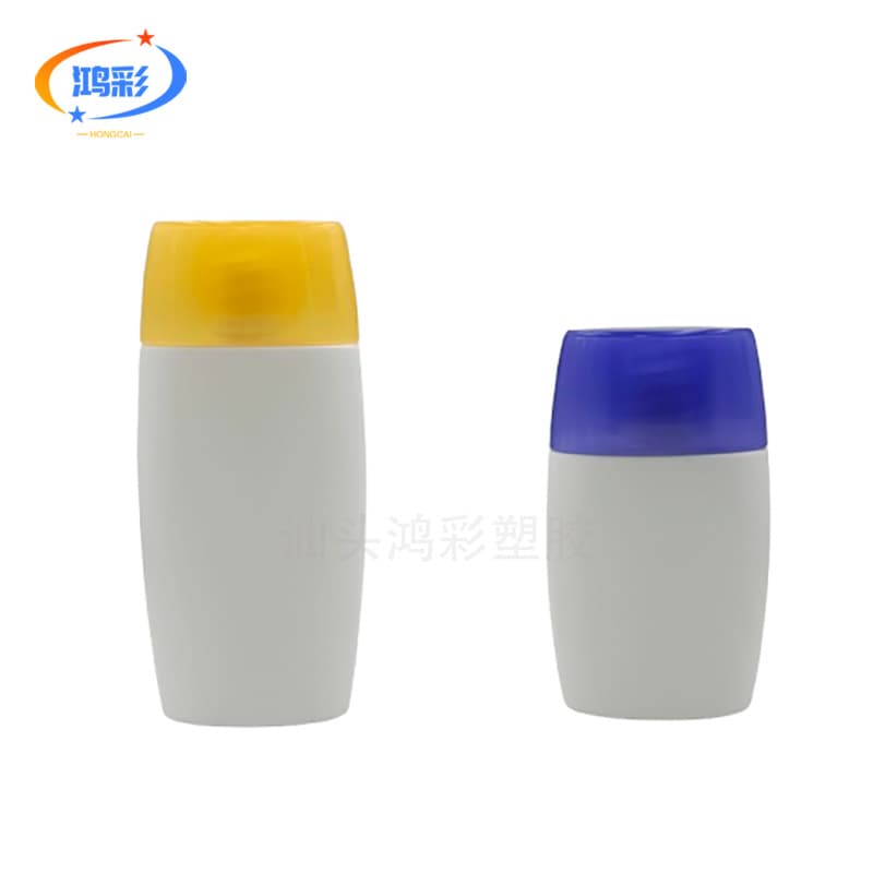 Custom 30ml squeeze sunscreen bottle isolation hand cream 50ml PE plastic bottle skincare sunscreen cream packaging material