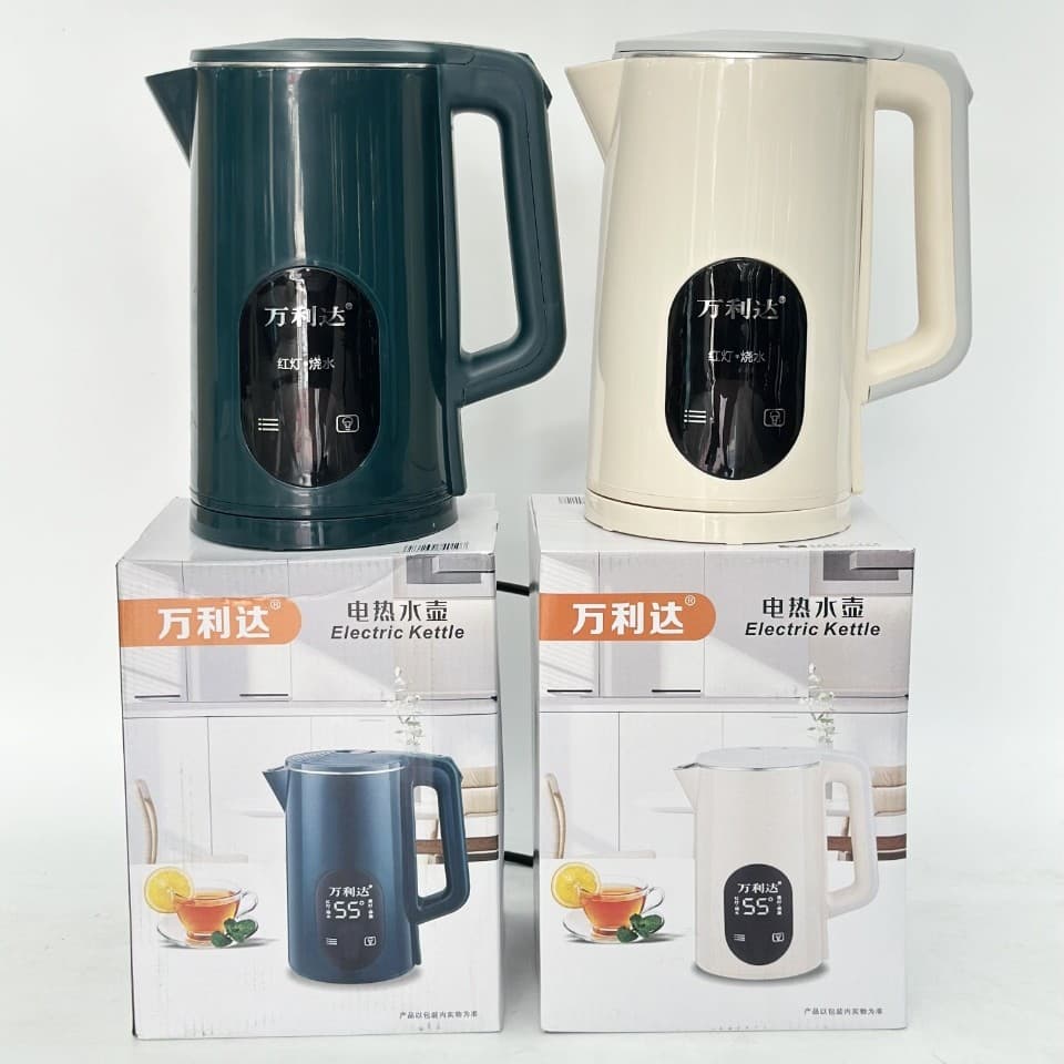 Malata 2-3L Electric Kettle, Food-Grade Stainless Steel, Double-Layer Heat Insulation, Large Capacity