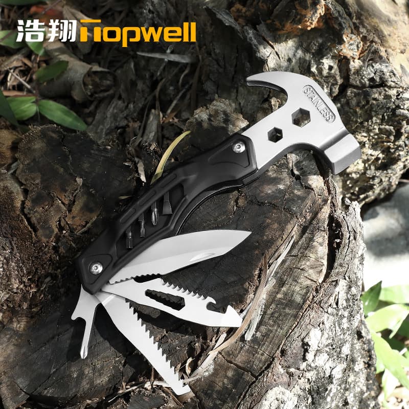 23-in-1 claw hammer multifunctional hammer portable camping nail hammer outdoor tent hammer car emergency tool