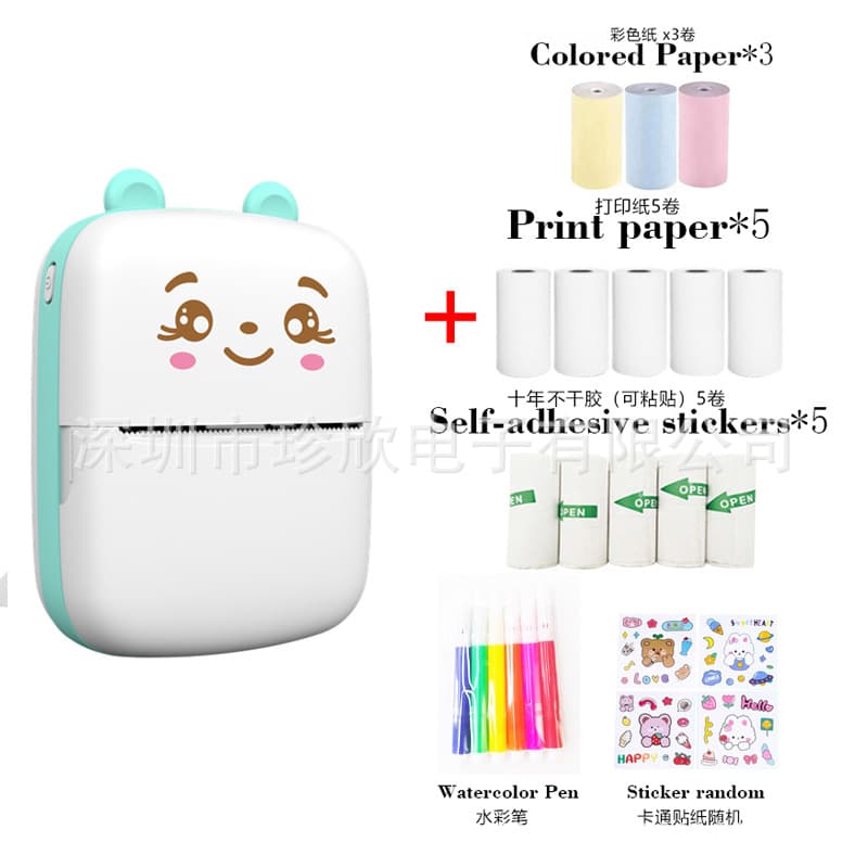 A8 Mini Photo Printer for Export, Wireless Phone Connection, Portable, for Error Correction