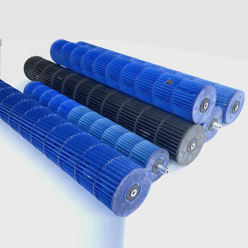 Air Conditioning Cross-Flow Fan Blade Inner and Outer Fixation Fan Wheel IN Fixation OUT Fixation 123