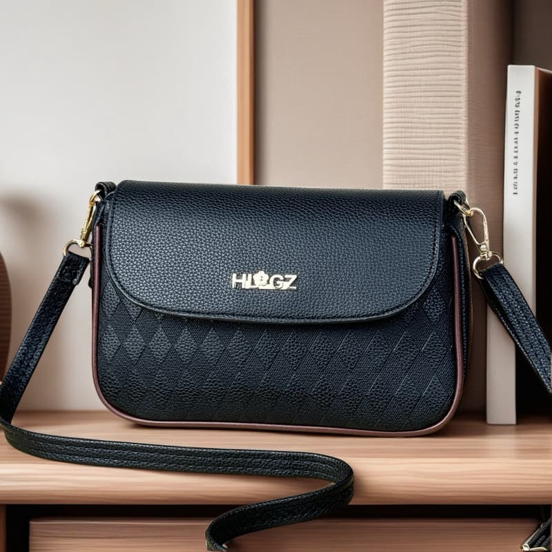 Guangzhou Jingsheng Leather Fashion Bags Women's Bag 2024 New Style Middle-Aged Crossbody Bag Shoulder Bag Multi-Layer Coin Purse