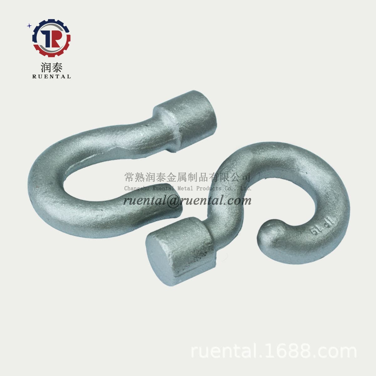 Power Fitting Series Hook, Hot-Dip Galvanized Ring, Suspension Steel Connector