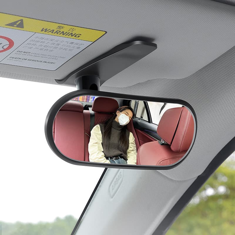 Car rear child observation auxiliary large field of view rearview mirror Sun visor clip-on large curvature car baby mirror