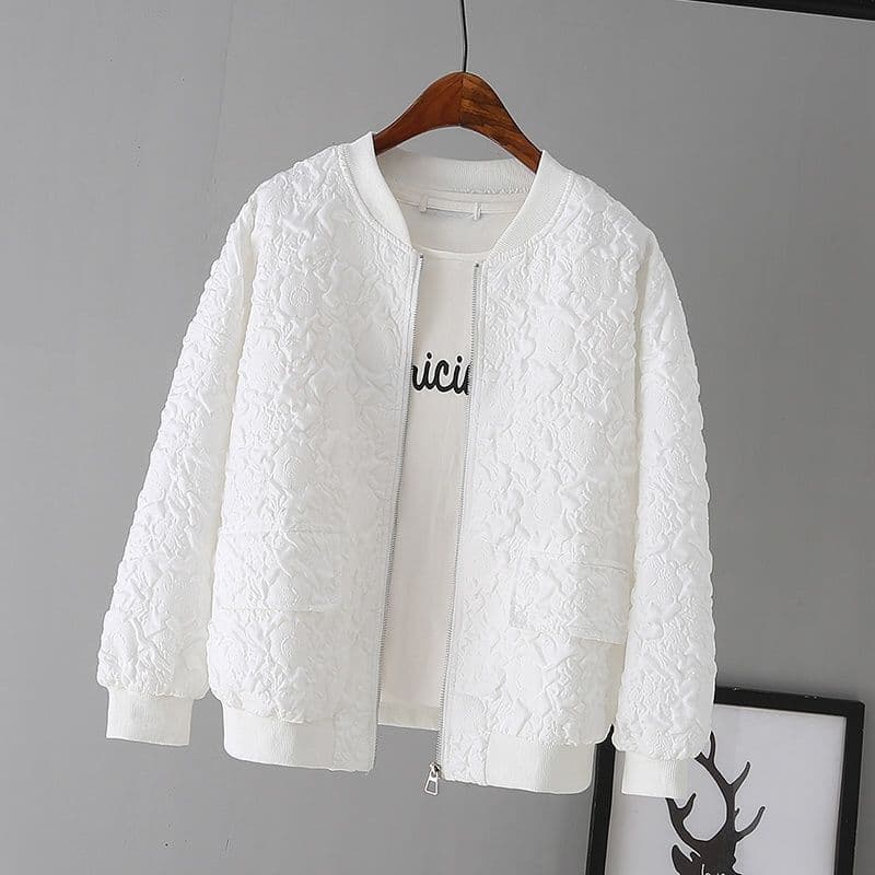 Short Baseball Jacket for Women 2026 New Korean Style Spring Loose Casual Cropped Jacket Trendy Top