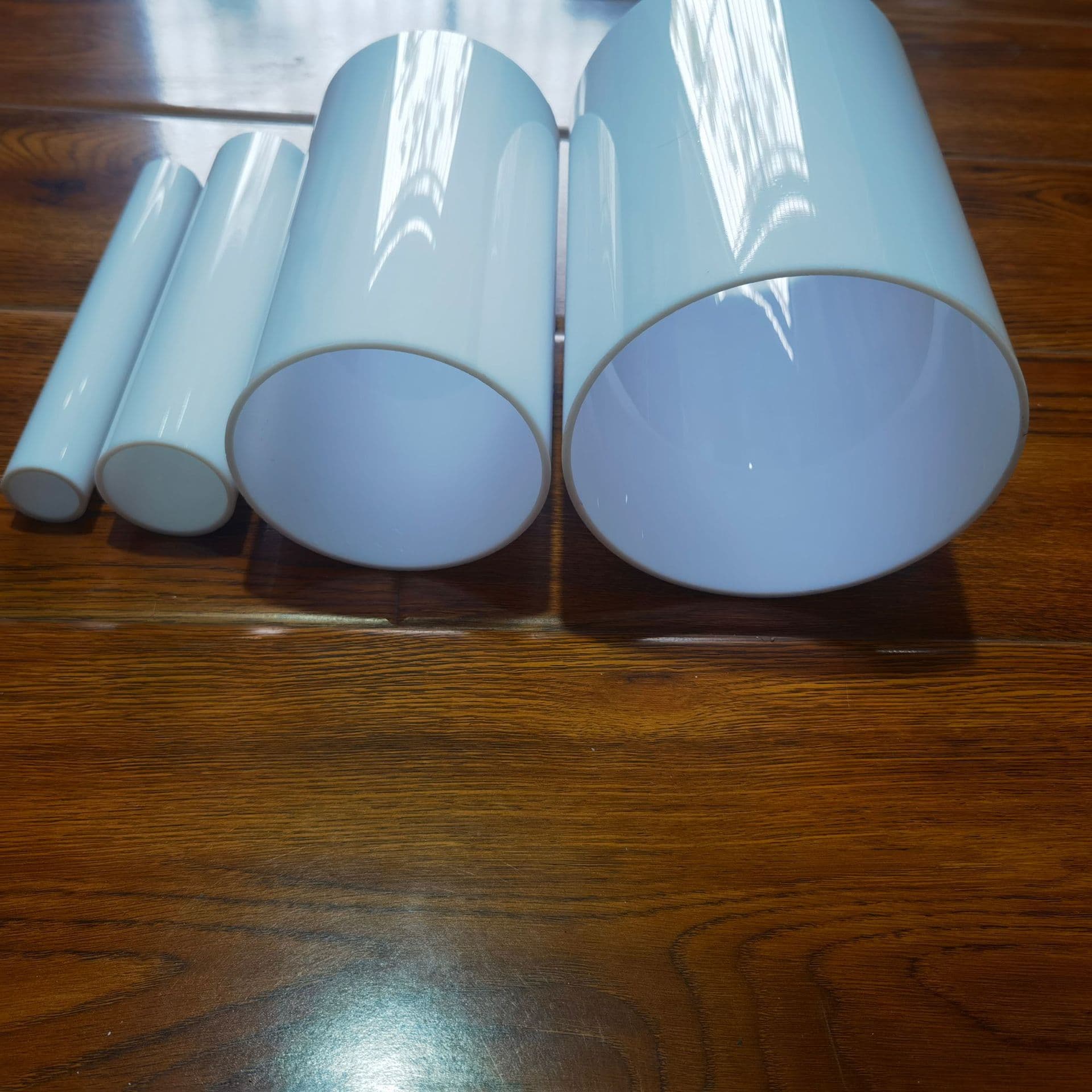 Acrylic lamp white tube high transmittance milky white plexiglass tube hollow cylindrical round tube lampshade lamp white tube