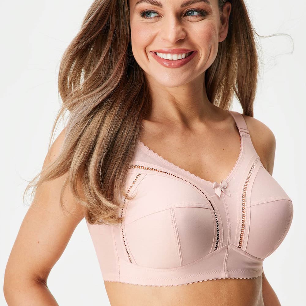 GH-cup smooth single-layer full coverage T-strap bra customization, full package service, custom design, fast delivery.