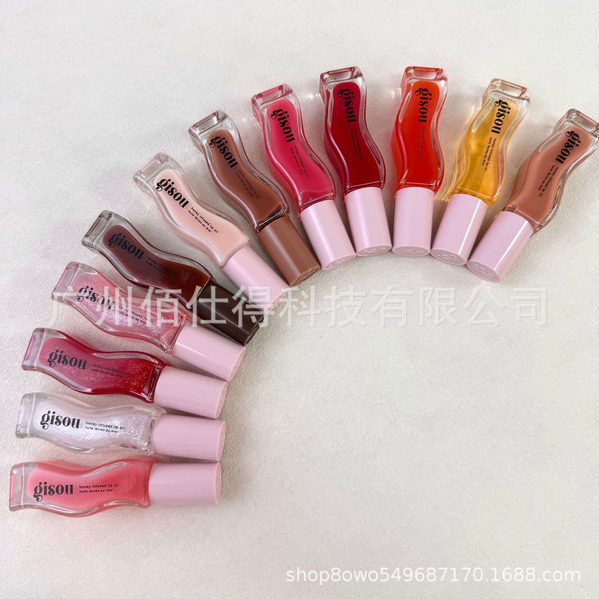 Gisou Honey Plumping Lip Oil Lip Glaze Spot Lip Oil Watermelon Lip Gloss Moisturizing Strawberry Mango Moisturizing 8ml