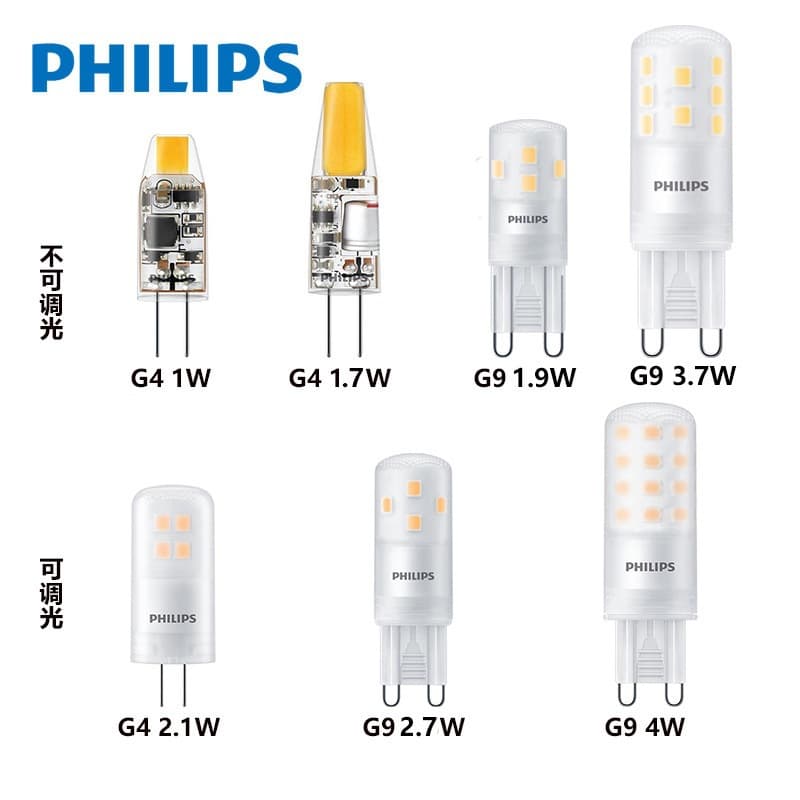 Philips G4 Bulb G9 Bulb 1W 1.7W 1.9W 2.1W 2.7W 3.7W 4W