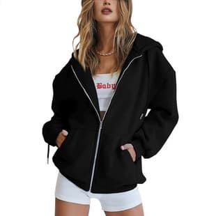 Cross-border Amazon AliExpress Hoodie Jacket Sweatshirt Casual Drawstring Zip Hoodie with Pockets