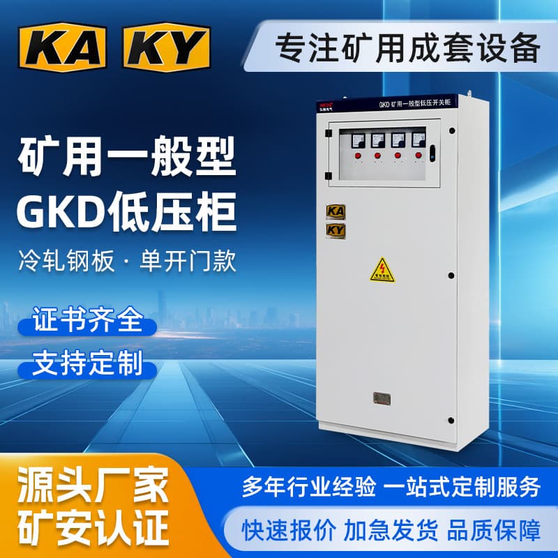 Tairui Electric Mining GKD Low Voltage Cabinet Single Door IP55 Distribution Box Mine Safety Certified Distribution Cabinet