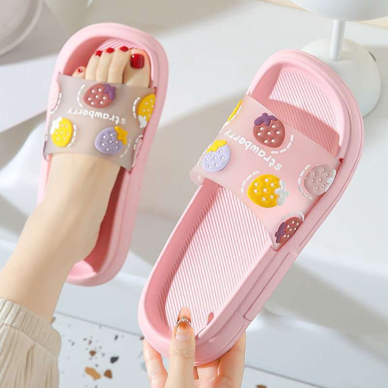 Women's Summer Home Anti-Odor Slippers, Thick Sole Non-Slip Anti-Odor Bathroom Slippers, Indoor and Outdoor Couple Slippers Men