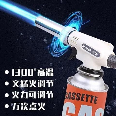 Flame gun portable welding gun pig hair burner cassette flame barbecue igniter household flame gun baking windproof