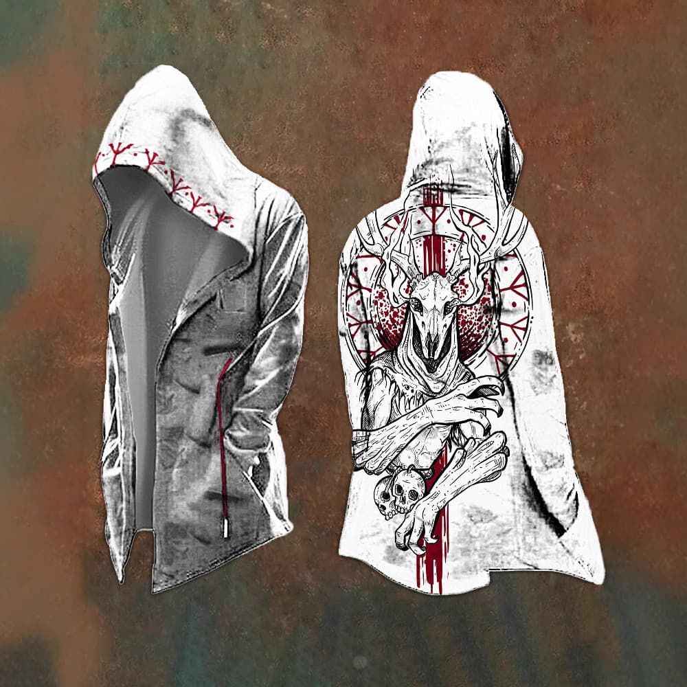 European and American Abstract Universe Retro Print Spring/Autumn Men's 3D Digital Print Loose Hoodie Cardigan