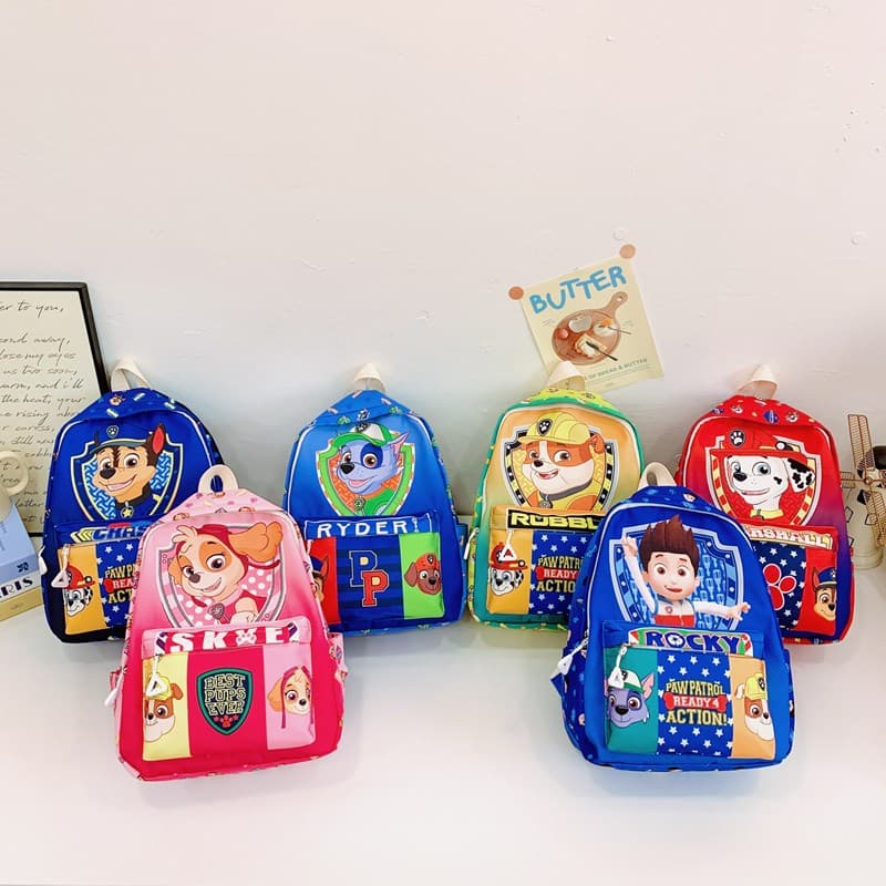 2025 New Cross-border Trendy Backpack Paw Patrol Cute Kids Bag Lightweight Kindergarten Casual Boys Schoolbag
