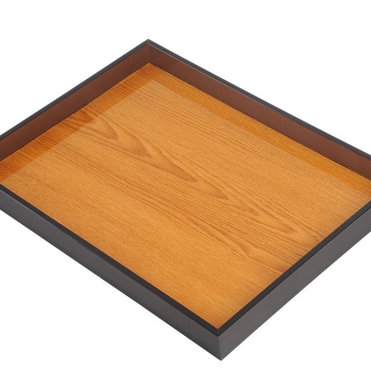 Manufacturer of hotel room tissue box trays, trash cans, consumables storage trays, service guides, notepads, tea boxes