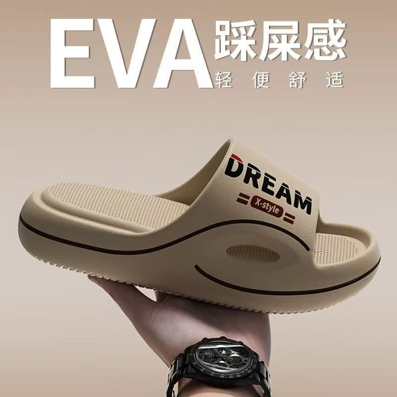 Non-Slip Odor-Resistant Trendy Men's Slippers Summer Outdoor 2026 New Home Indoor Thick Sole EVA Sandals for Men