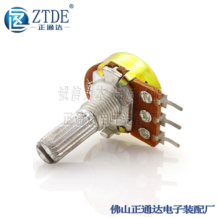 WH148N-20mm Detent Straight Pins Same-Day Shipping Genuine Quality Single Gang Potentiometer