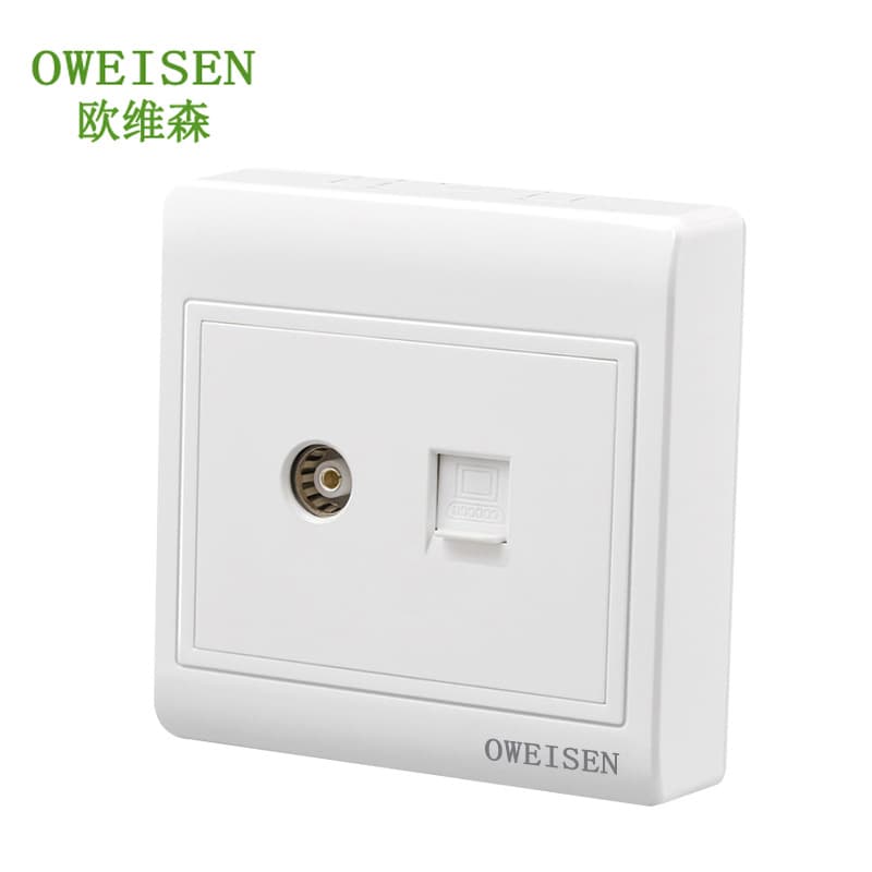 86 Type Surface-Mounted Junction Box, Contractor Grade 5-Hole Wall Switch Socket, 2+3 Pin Socket Panel, Single-Switch Surface-Mounted 5-Hole Socket
