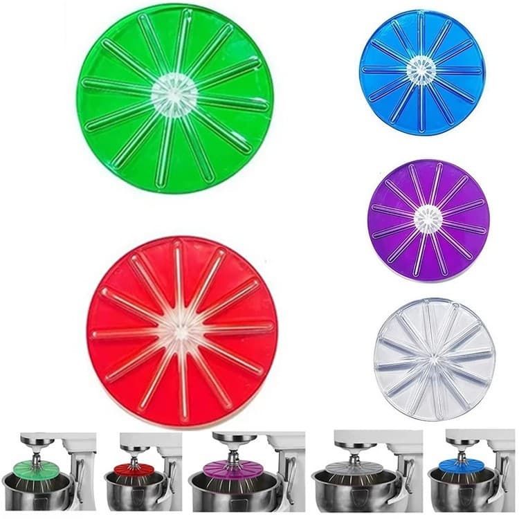 Vertical flour mixer anti-splash baffle cream scraper scraper baffle 6-line mixing head anti-splash baffle