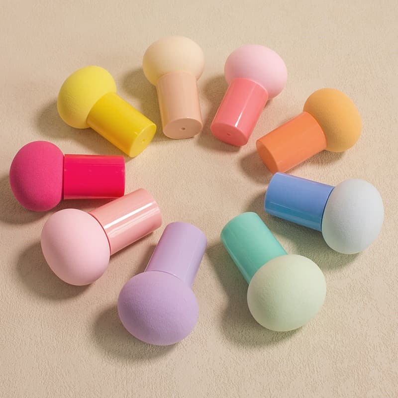 Colorful Mushroom Head Cushion Puff Soft Makeup Sponge Gourd Wet and Dry Powder Puff Cosmetic Sponge Egg Makeup Sponge Wholesale