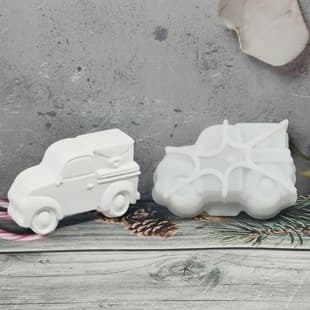 Z0231 Old Fashioned Truck Soap Mold Decorative Plaster Mold DIY Silicone Mold