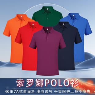 Suoluona Polo Shirt Custom Work Uniform with Logo Premium Short Sleeve Turn-down Collar Breathable T-Shirt Custom Culture Workwear