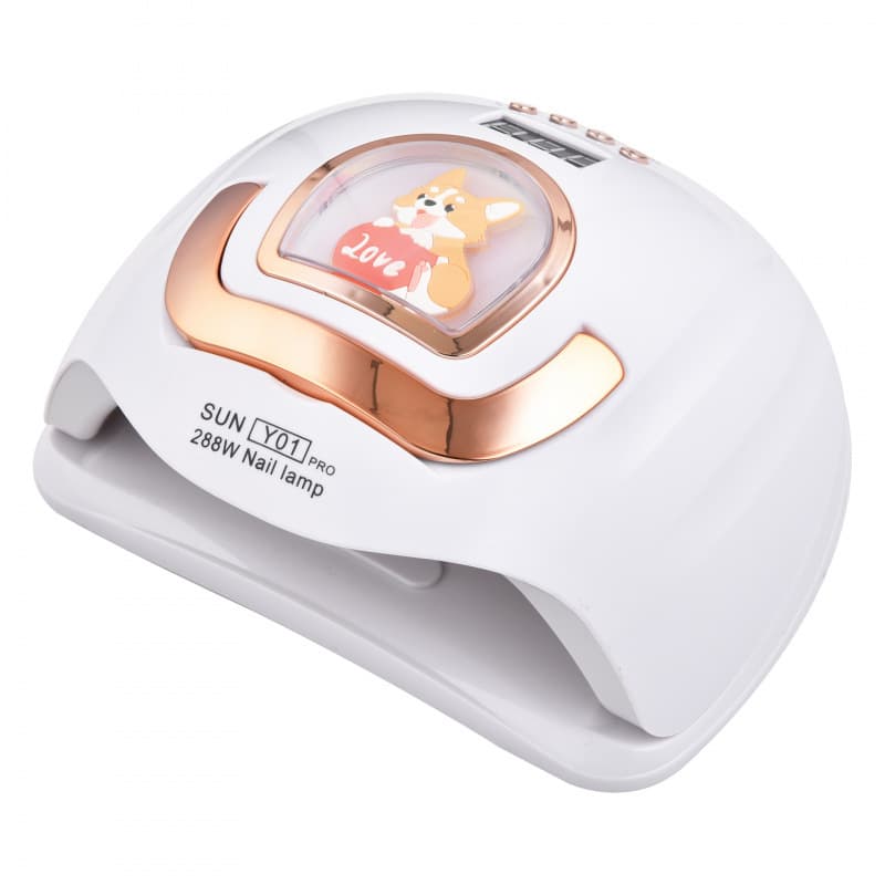 Y01 Smart Sensor Red and Blue Dual-Light Source High-Power Phototherapy Lamp 58 LED Nail Polish Gel Curing Lamp Cartoon Nail Lamp