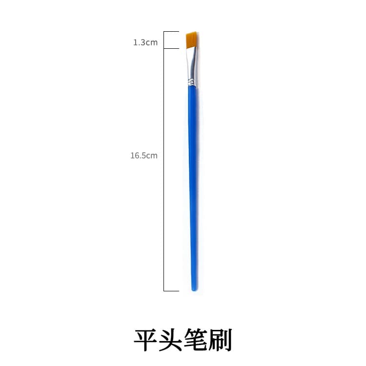 Nylon Brush Hair Art Painting Liner Brush Gouache Watercolor Acrylic Paint Brush Plastic Wooden Handle Set Brush Pigment